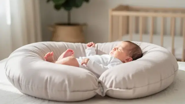 Schwangerschaftskissen als sicheres und bequemes Baby-Nestchen für Neugeborene