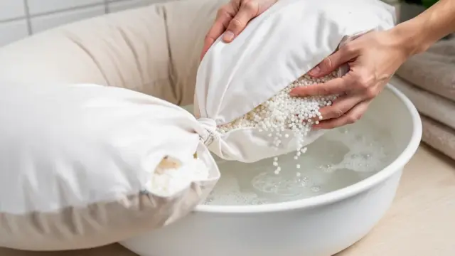Füllung von Schwangerschaftskissen reinigen für mehr Hygiene und Komfort