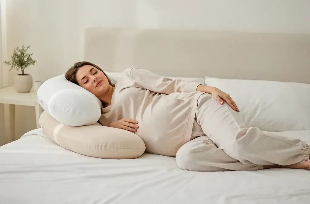 Nachhaltiges Stillkissen aus Bio-Baumwolle für gesunde Stillpositionen und mehr Sicherheit für Mamas