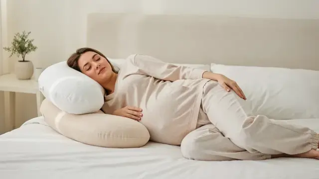Nachhaltiges Stillkissen aus Bio-Baumwolle für gesunde Stillpositionen und mehr Sicherheit für Mamas