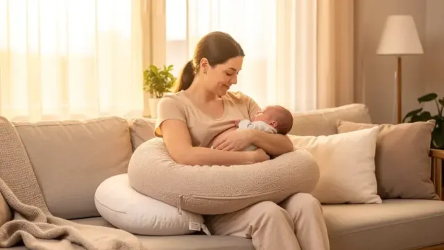 Wohlfühlen im Wochenbett mit Lagerungskissen für optimale Körperhaltung und Entspannung