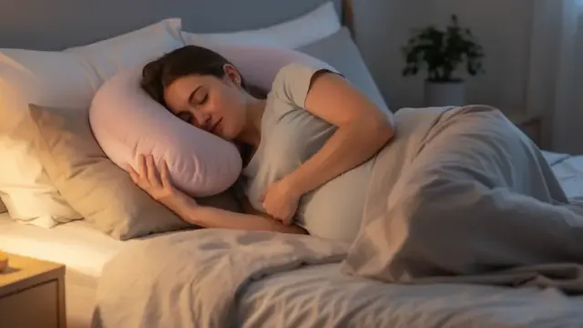 Schwangerschaftskissen für Bauchschläfer zur Unterstützung von Rücken und Bauch während der Schwangerschaft