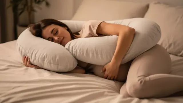 Schwangerschaftskissen Queen Rose für besseren Schlaf und Ergonomie während der Schwangerschaft