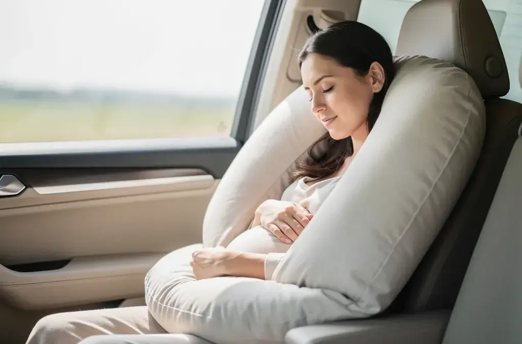 Schwangerschaftskissen für Reisen zur ergonomischen Unterstützung und besserem Schlaf