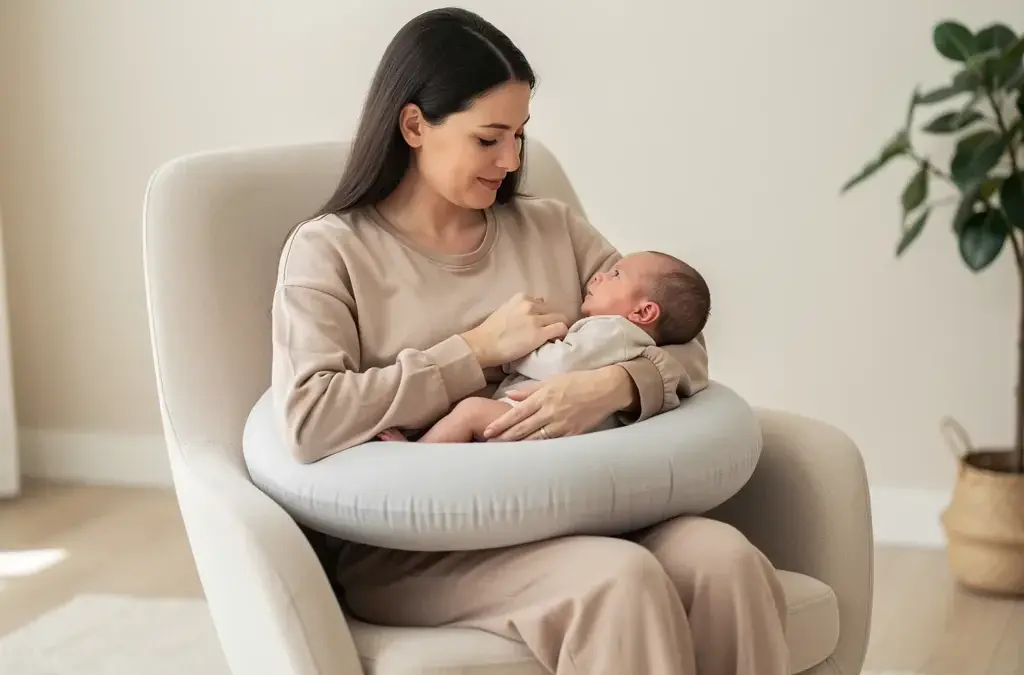 Schwangerschaftskissen als effektive Stillhilfe für Frühchen und zur Förderung der Mutter-Kind-Bindung