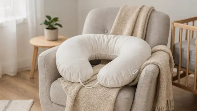 Stillkissen im hellen Kinderzimmer als Produktbild zum Thema Stillkissen kaufen