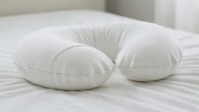 Schwangerschaftskissen aus hautfreundlichen Materialien wie Baumwolle und Bambus im Schlafzimmer