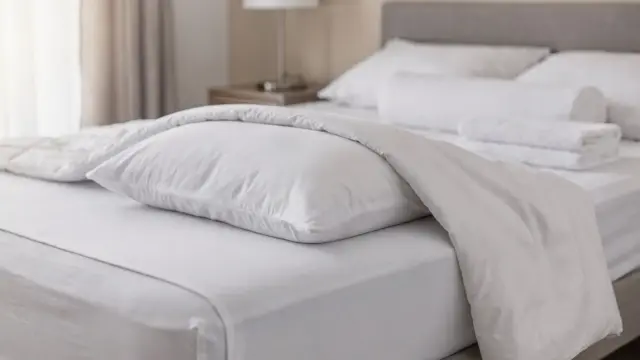 Person beim Aufstehen aus dem Bett bei Rückenschmerzen mit schonender Seitlage-Technik