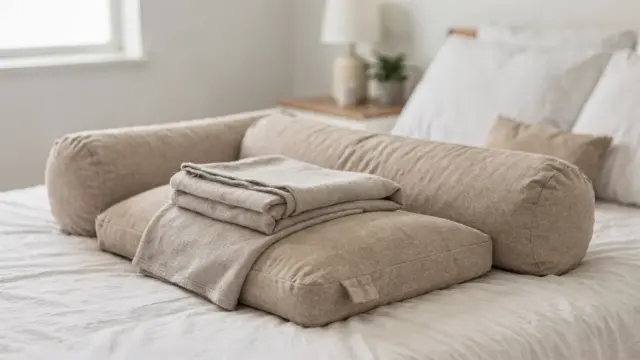 Kissen für die Lagerung nach der Geburt zur Entlastung von Bauch, Becken und Rücken im Wochenbett
