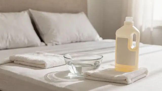 Pillow with milch-, Blut- und Spuckeflecken entfernen im Schlafzimmer